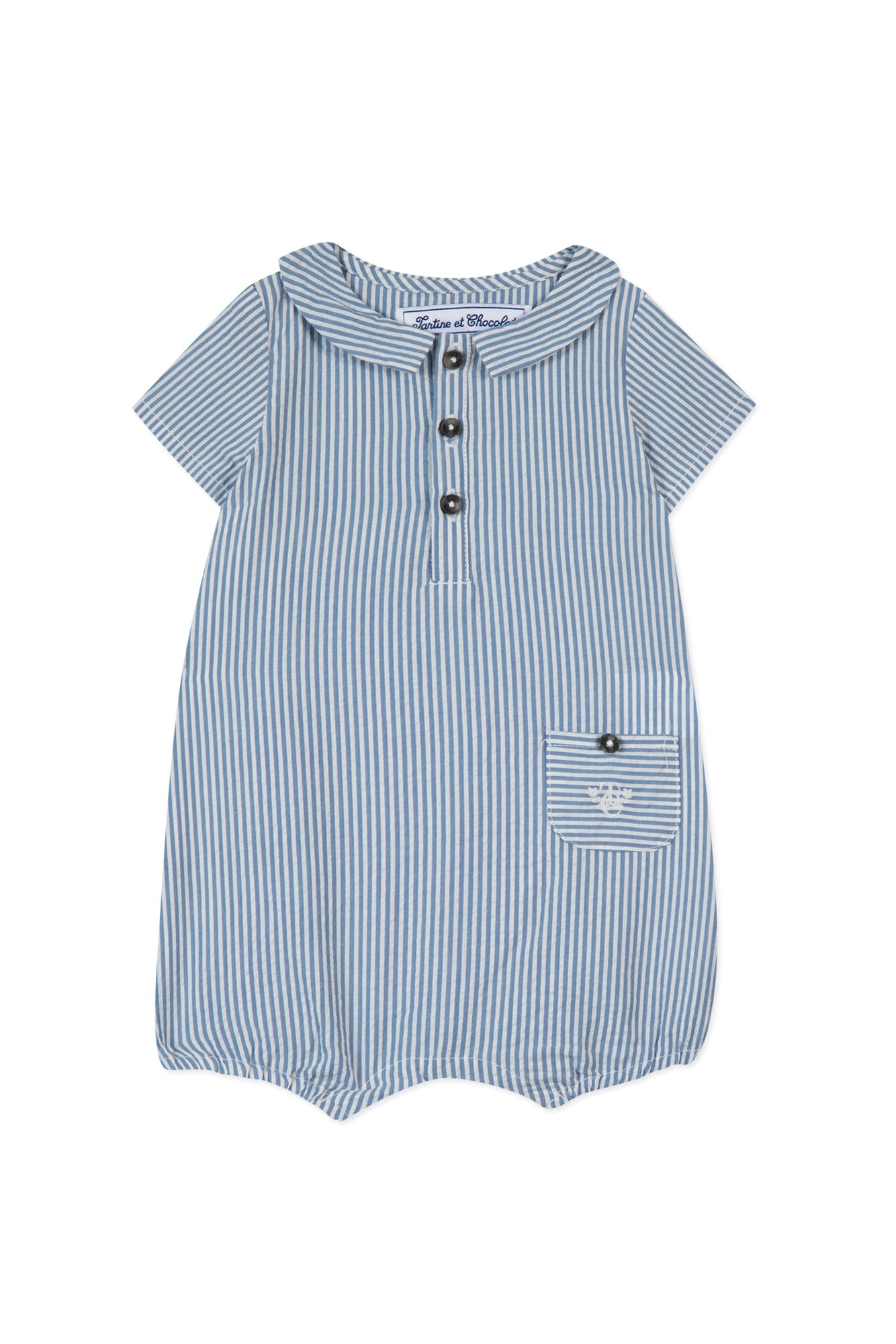 Baby Avenue De La Mer short jumpsuit - Azur