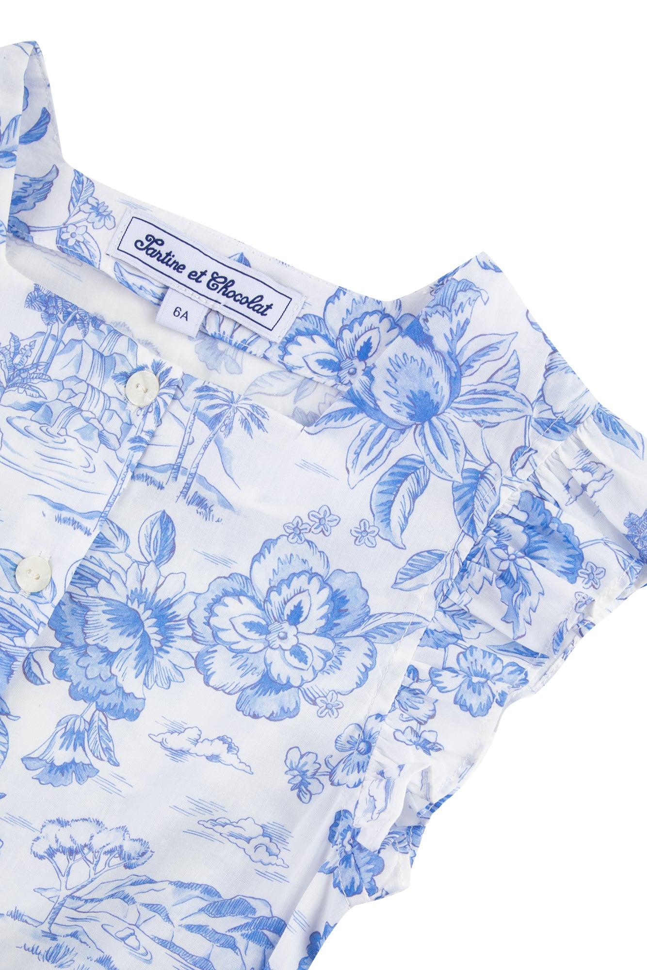 Bord De Mer short jumpsuit - Cornflower