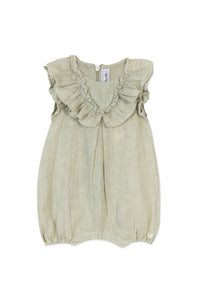 Baby Promenade Romantique short jumpsuit in linen - Opaline