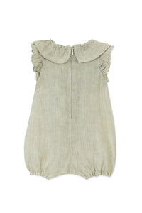 Baby Promenade Romantique short jumpsuit in linen - Opaline
