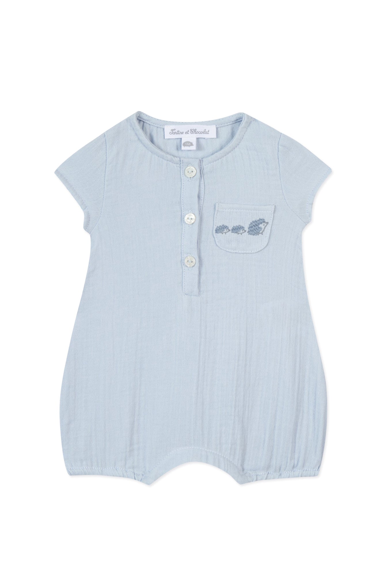 Combinaison courte Premier Trousseau - Bleu Grisé