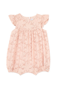 Baby Petit Air Campagne short jumpsuit - Powder