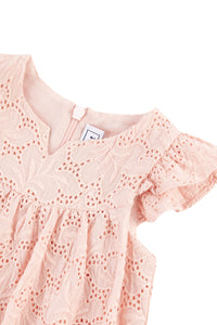 Baby Petit Air Campagne short jumpsuit - Powder