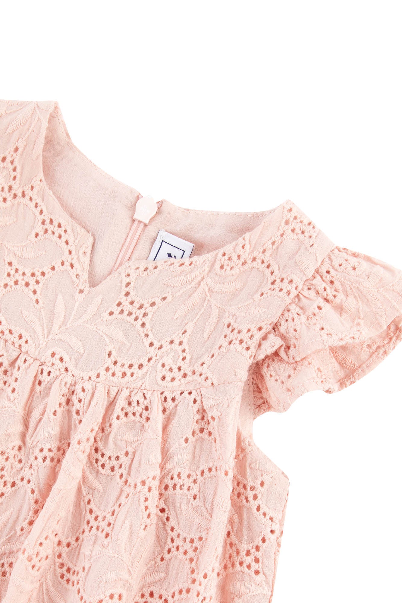 Baby Petit Air Campagne short jumpsuit - Powder