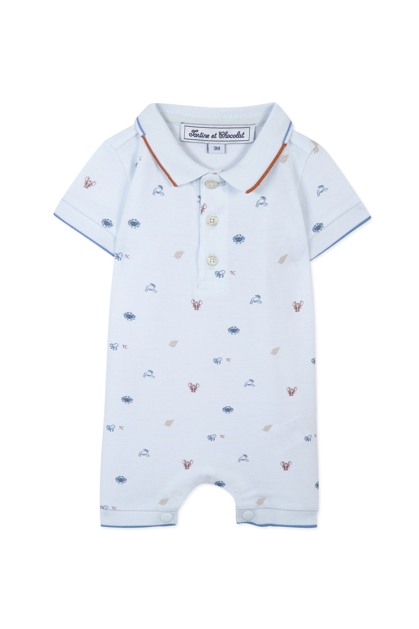 Baby Avenue De La Mer short jumpsuit - Ciel
