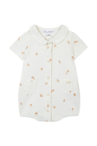 Premier Trousseau short jumpsuit - Mother-of-pearl