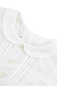 Premier Trousseau short jumpsuit in linen - White