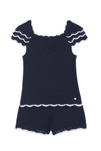 Ensemble Fleur D'Hibiscus - Marine