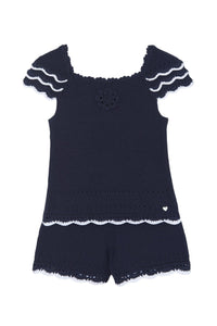 Ensemble Fleur D'Hibiscus - Marine