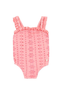 Baby Promenade Romantique swimming costume - Litchi