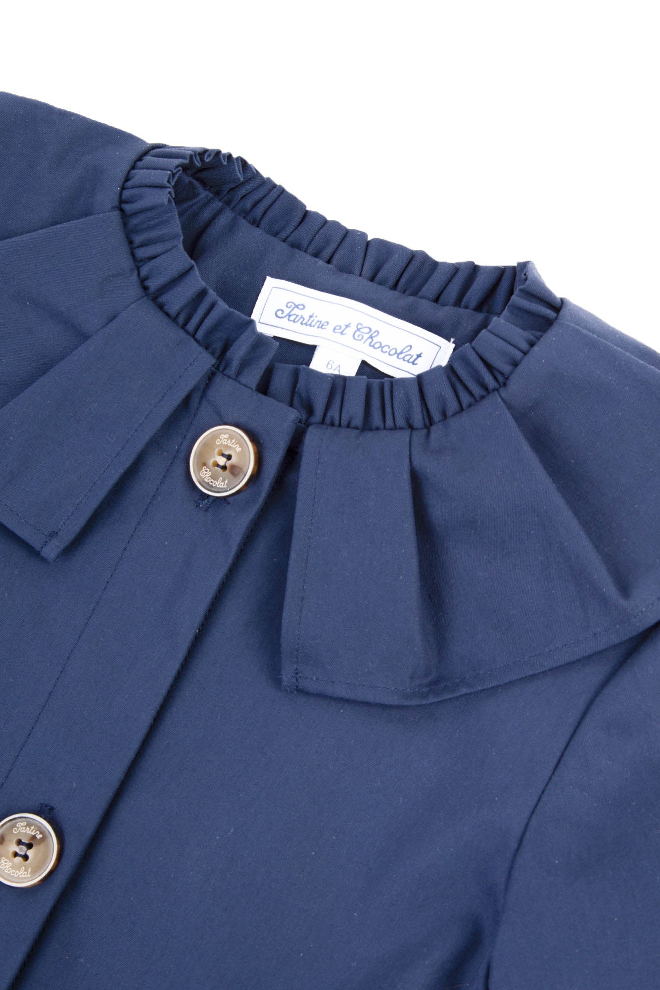 Trench-coat Fleur D'Hibiscus - Marine