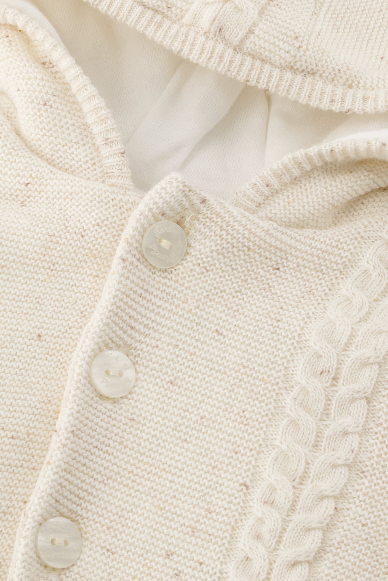 Premier Trousseau coat - Mother of pearl