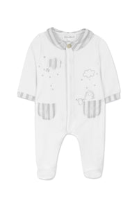 Baby Nigh Pyjamas - Light Heather Grey