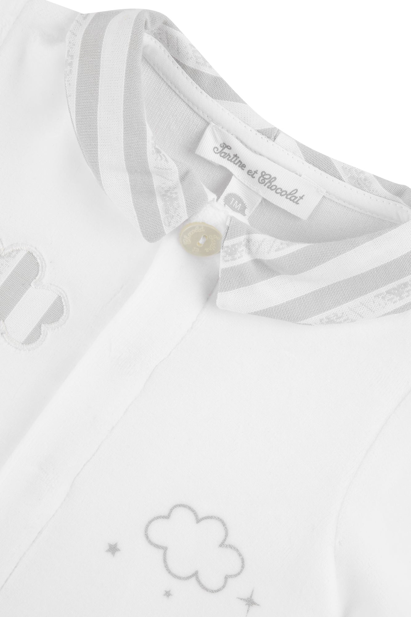 Baby Nigh Pyjamas - Light Heather Grey