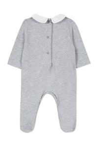 Baby Nigh Pyjamas - Light Heather Grey