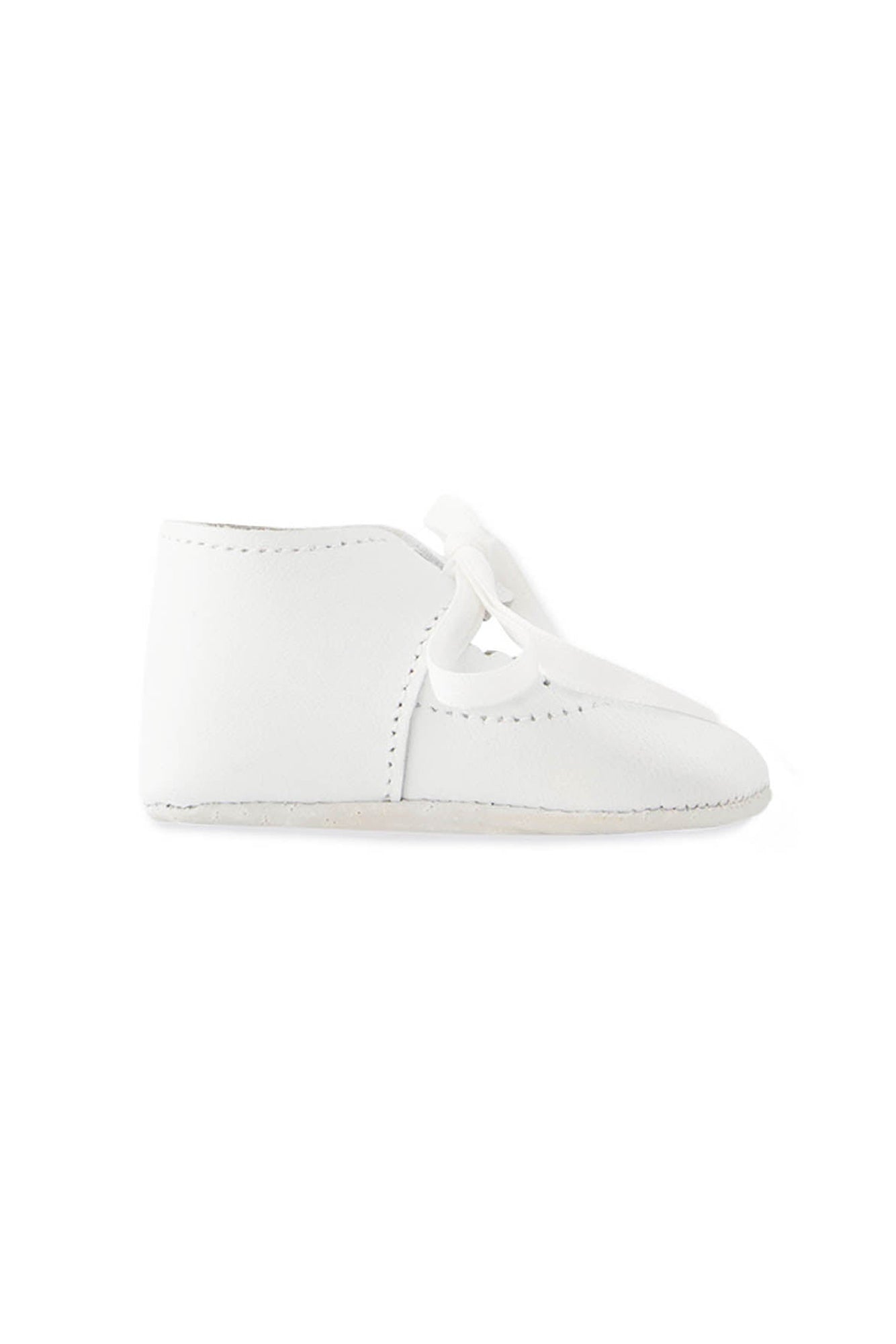 Chaussons Baby Ceremonie en cuir - Blanc