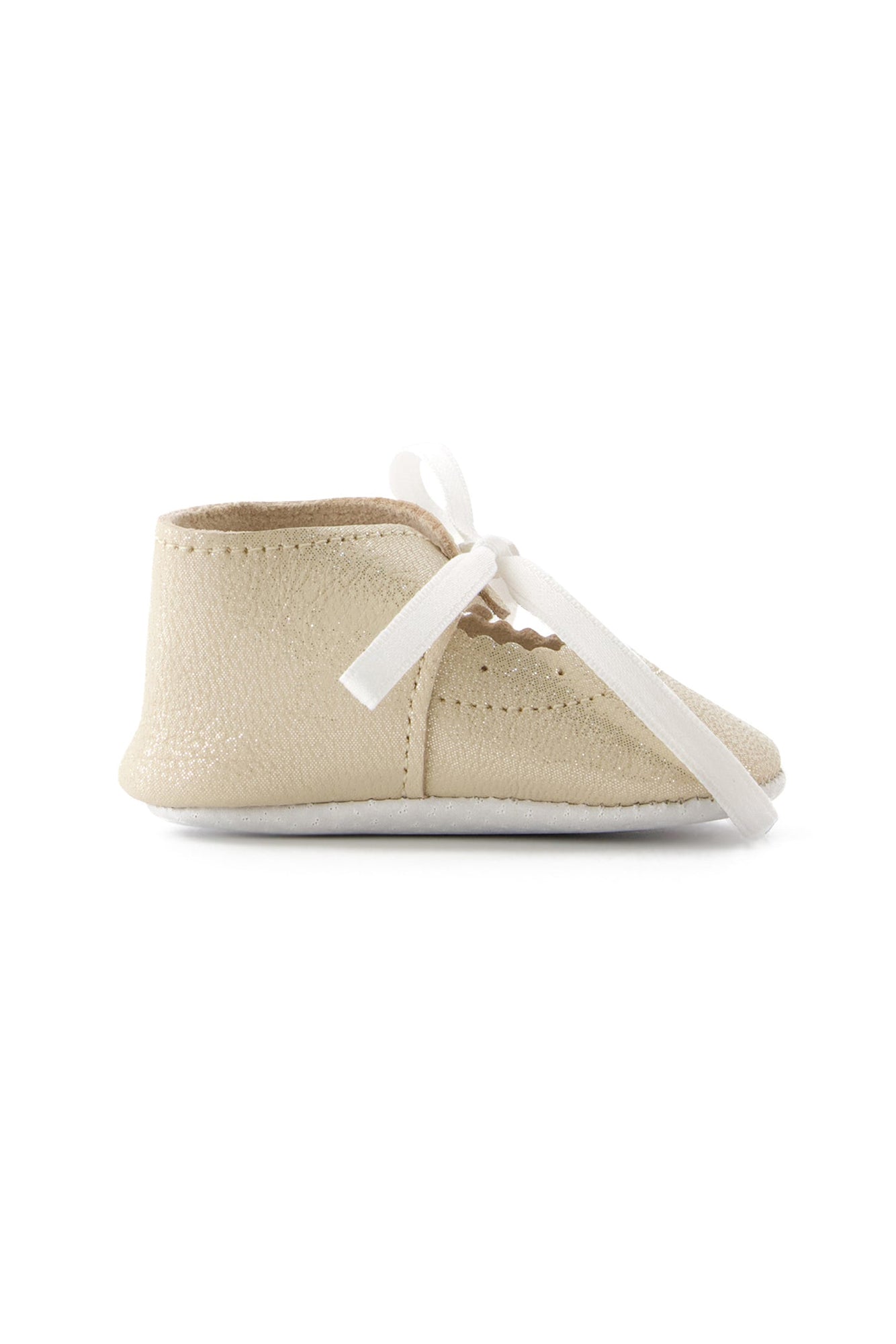 Chaussons Baby Ceremonie en cuir - Or