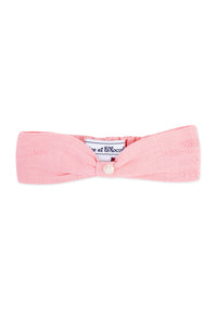 Baby Promenade Romantic headband in linen - Litchi