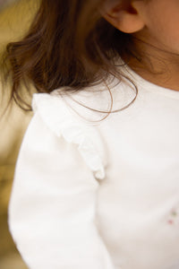 T-shirt Baby promenade romantique - Nacre