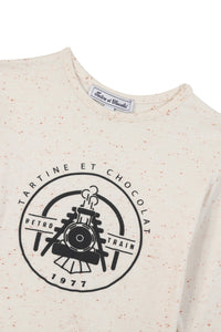 Nacre / T-Shirt Globe Trotteur - Nacre