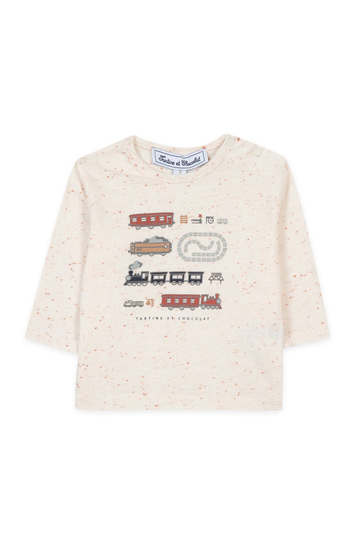 T-shirt Baby globe trotteur - Nacre