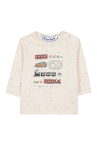 T-shirt Baby globe trotteur - Nacre