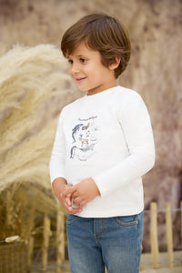 T-shirt Baby conquete arctique - Bleu Grisée