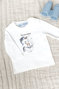 T-shirt Baby conquete arctique - Bleu Grisée