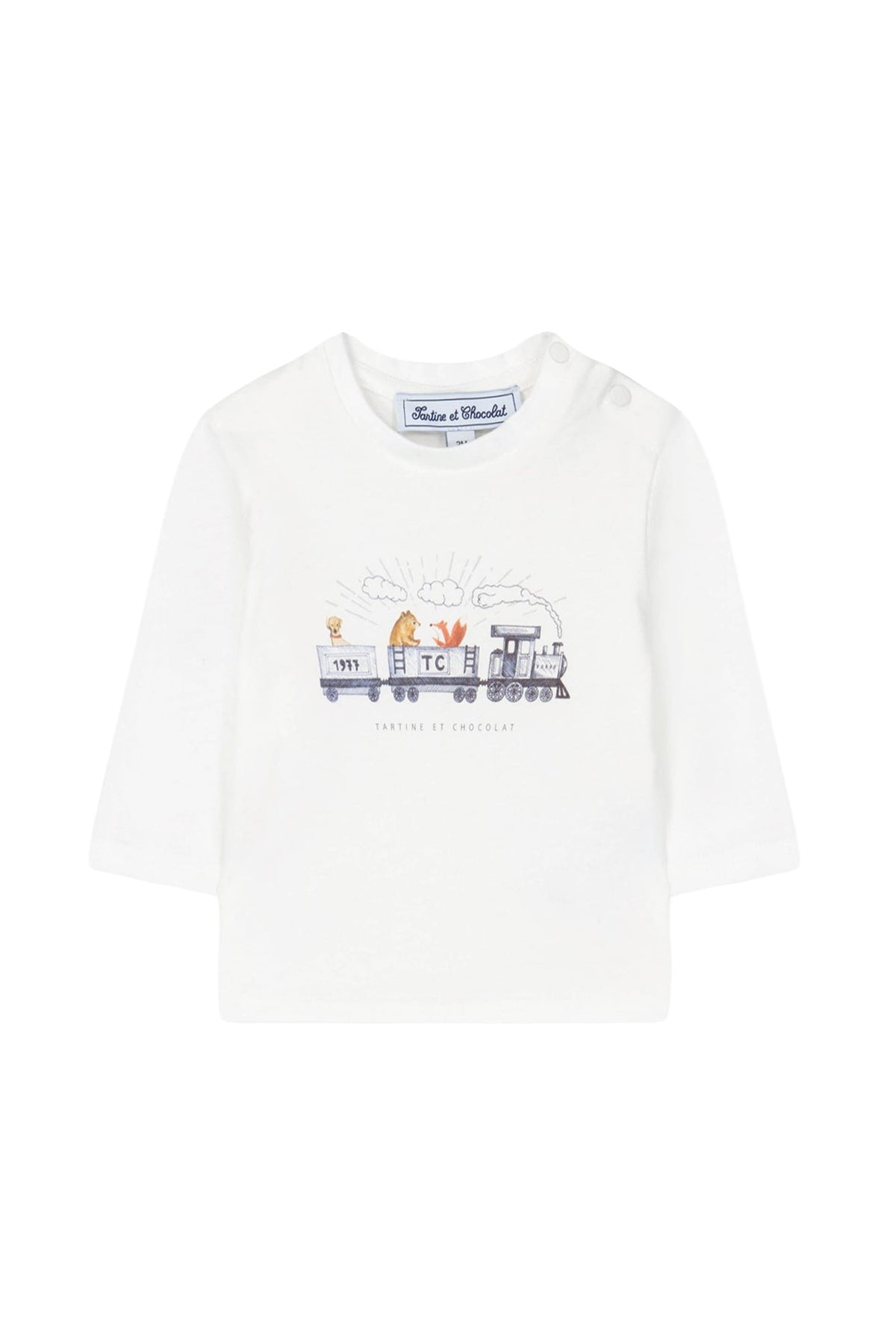 T-shirt Baby globe trotteur - Fauve