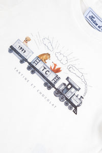 T-shirt Baby globe trotteur - Fauve