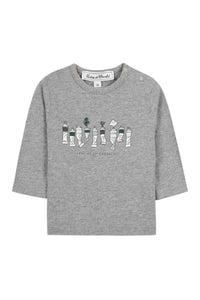 T-shirt apprenti artiste en coton - Gris chiné
