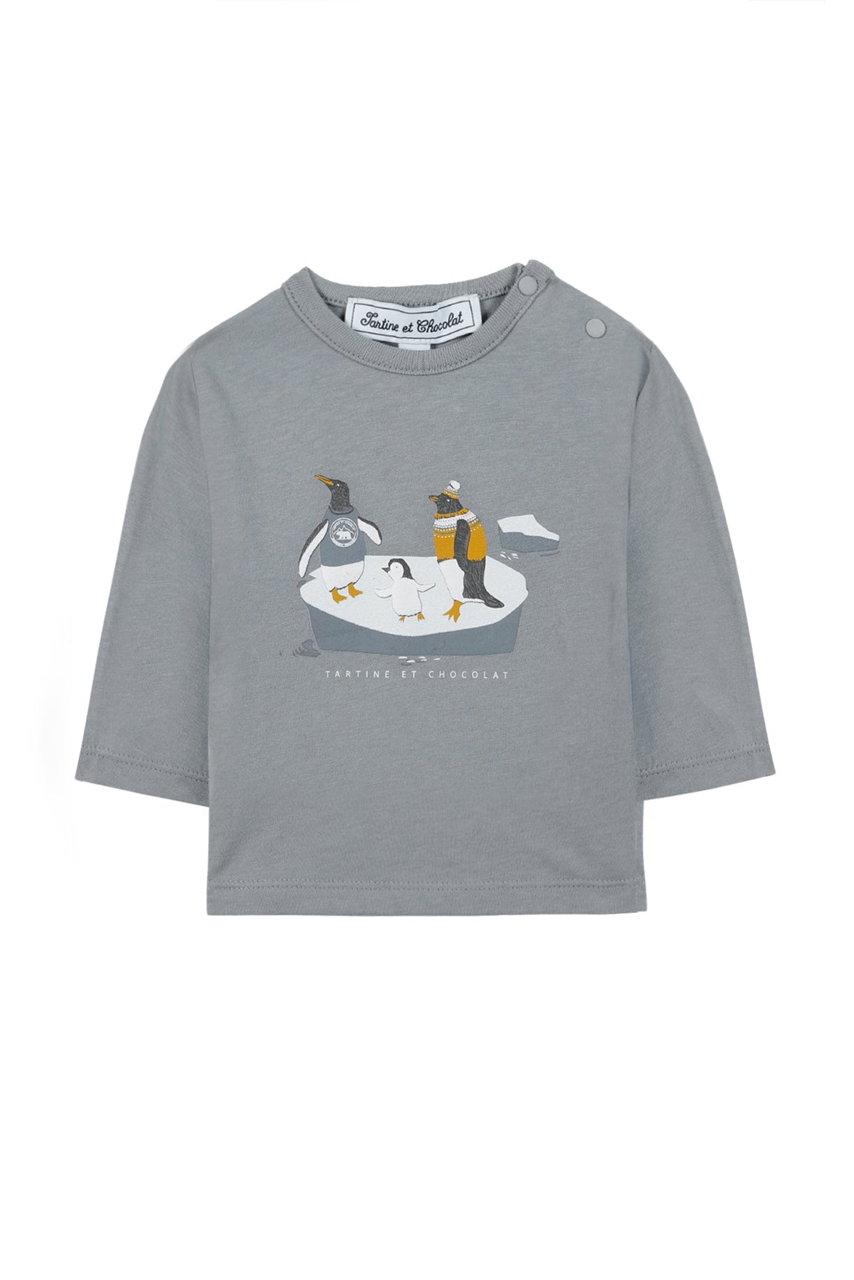 T-shirt Baby conquete arctique - Bleu Grisé