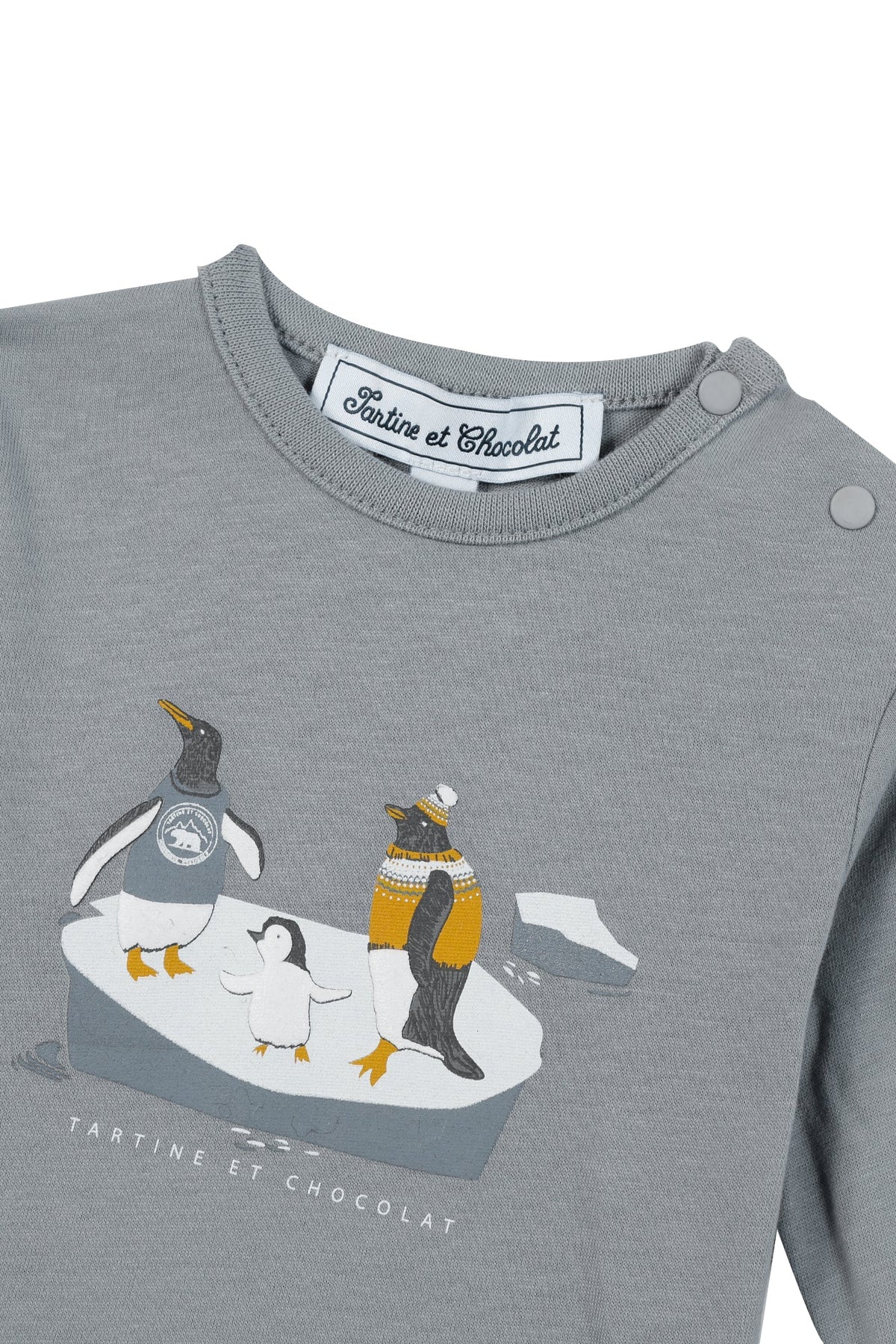 T-shirt Baby conquete arctique - Bleu Grisé