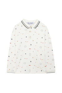 Polo Globe trotteur - Marine