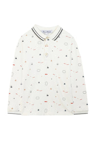 Polo Globe trotteur - Marine