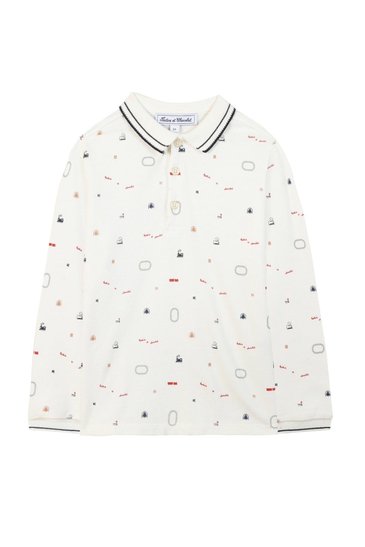 Polo Globe trotteur - Marine