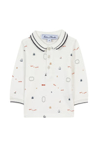 Polo Baby globe trotteur - Marine