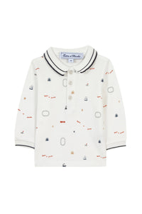 Polo Baby globe trotteur - Marine