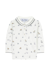 Polo Baby conquete arctique - Bleu Grisé