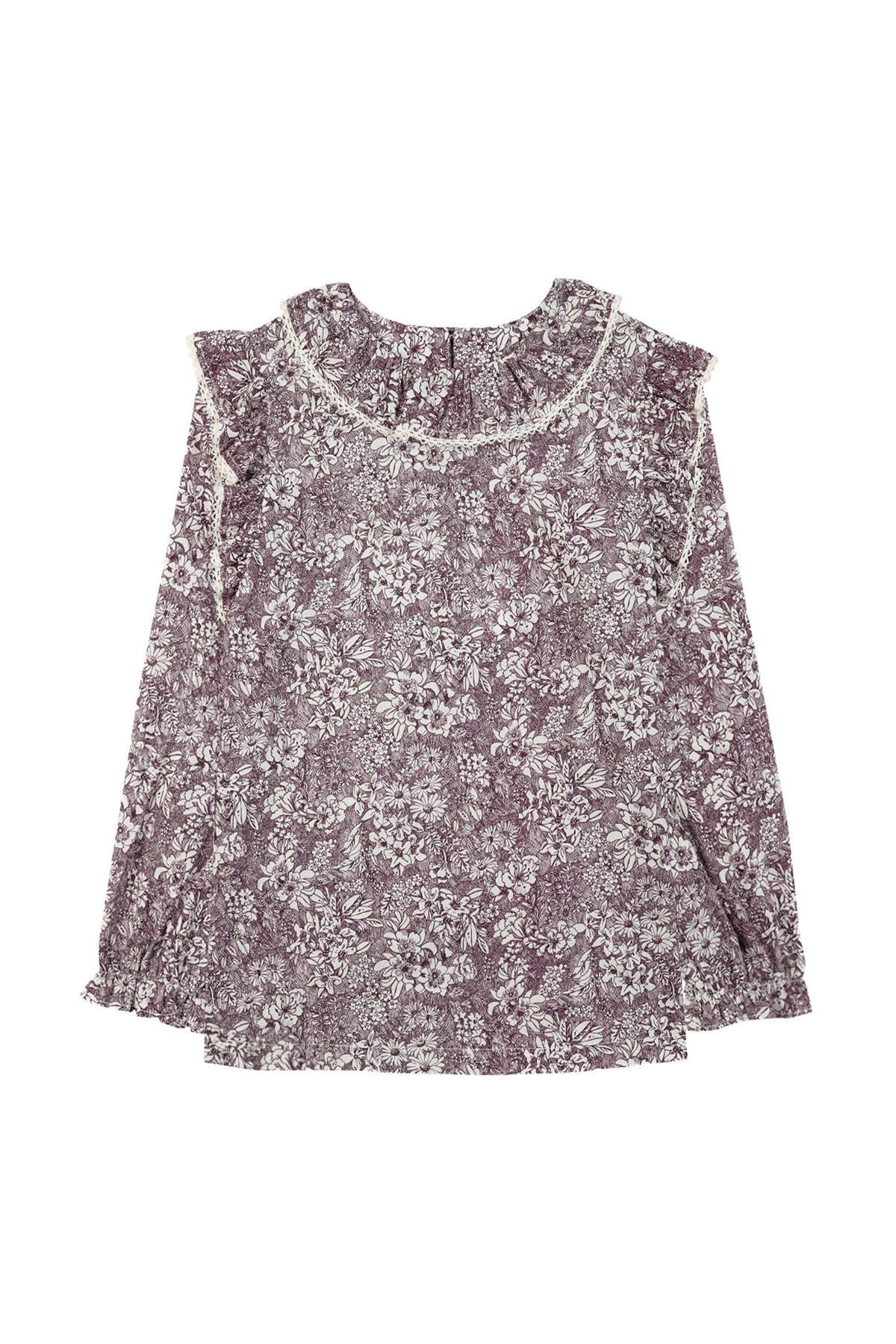 Tunique Esprit romantique - Aubergine