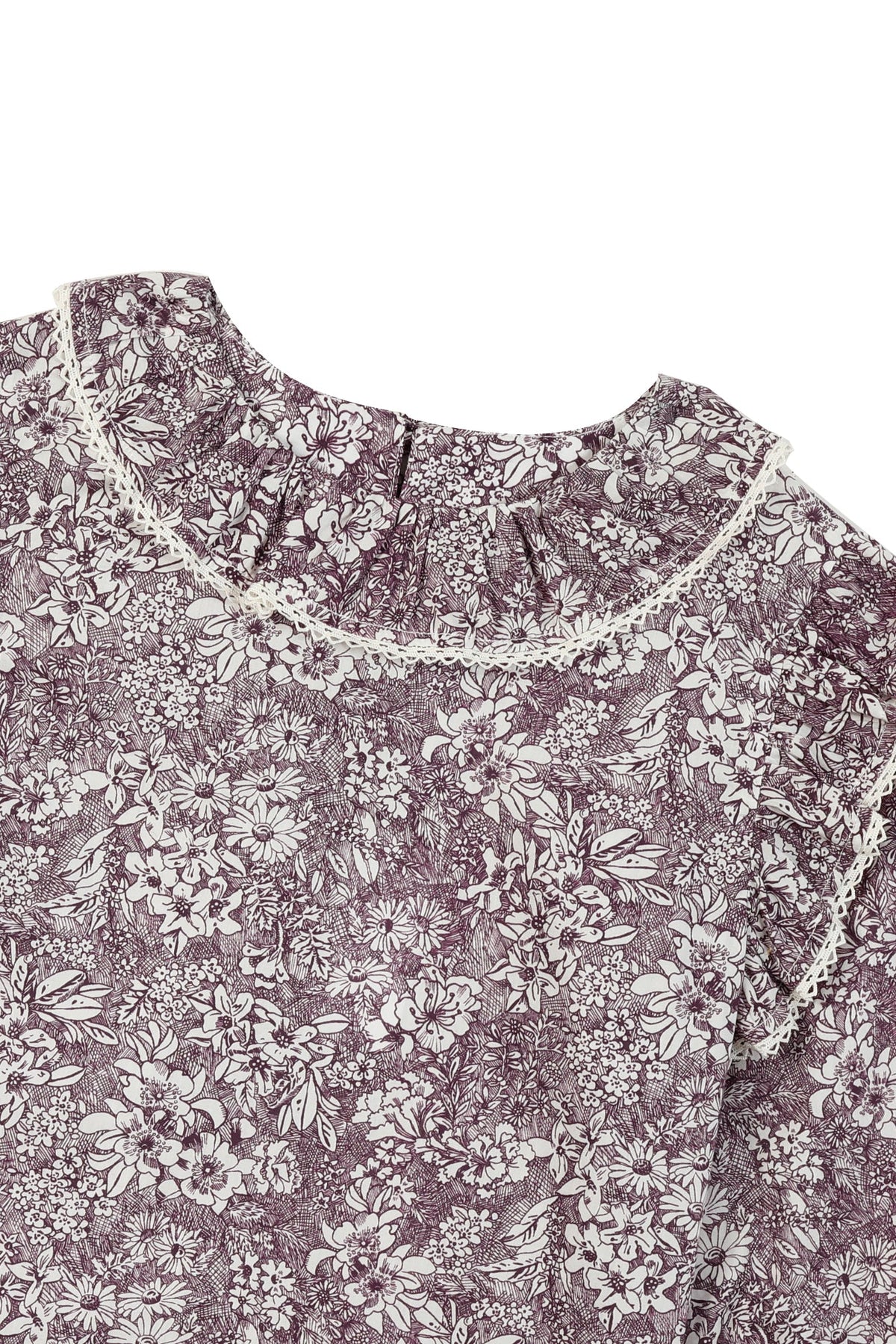Tunique Esprit romantique - Aubergine