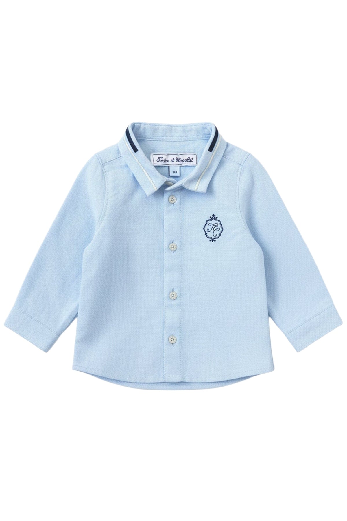 Chemise Baby cérémonie - Ciel
