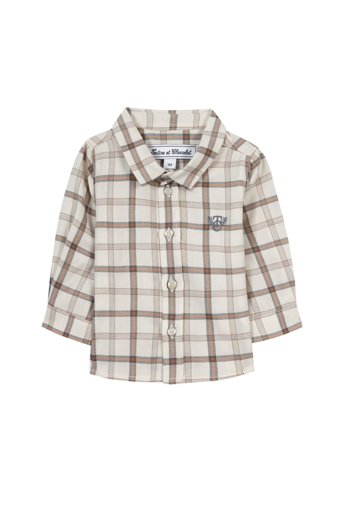 Chemise Baby globe trotteur - Nacre