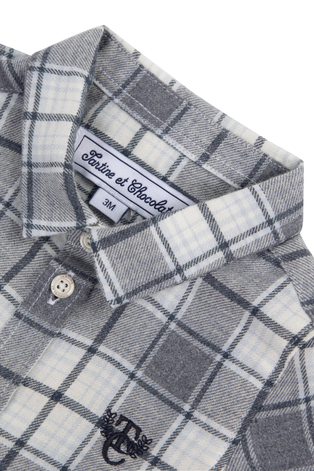 Chemise Baby apprenti artiste - Gris Chiné Moyen