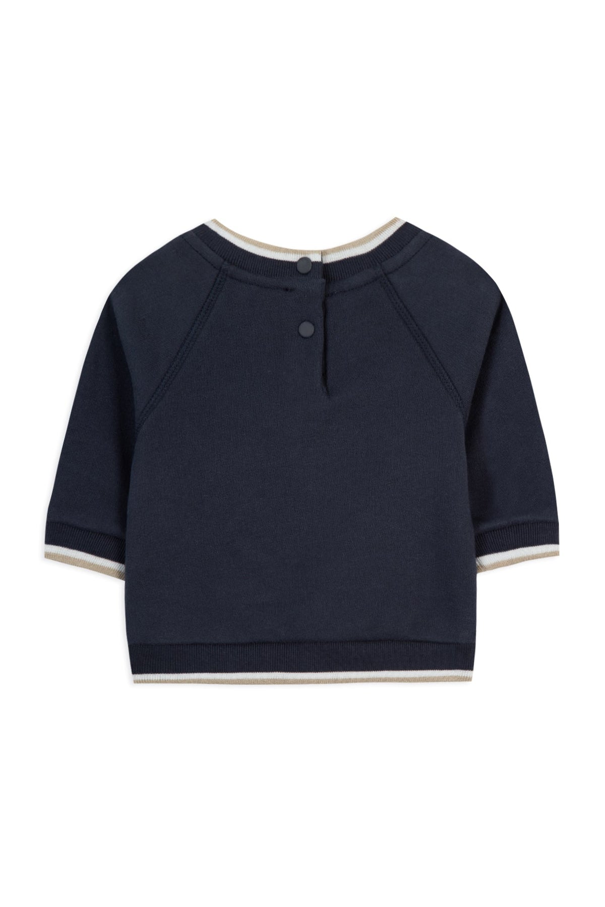 Sweatshirt Baby globe trotteur - Marine Blanchit