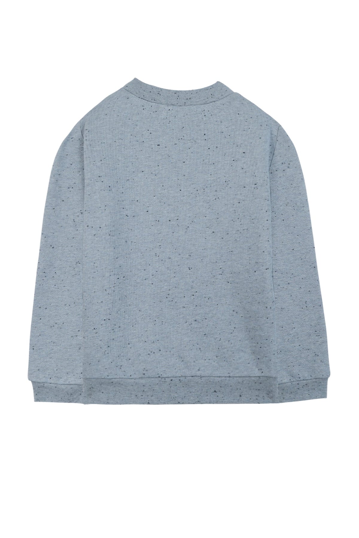 Sweatshirt Conquete arctique - Bleu Chiné Moucheté