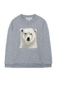 Sweatshirt Conquete arctique - Bleu Chiné Moucheté