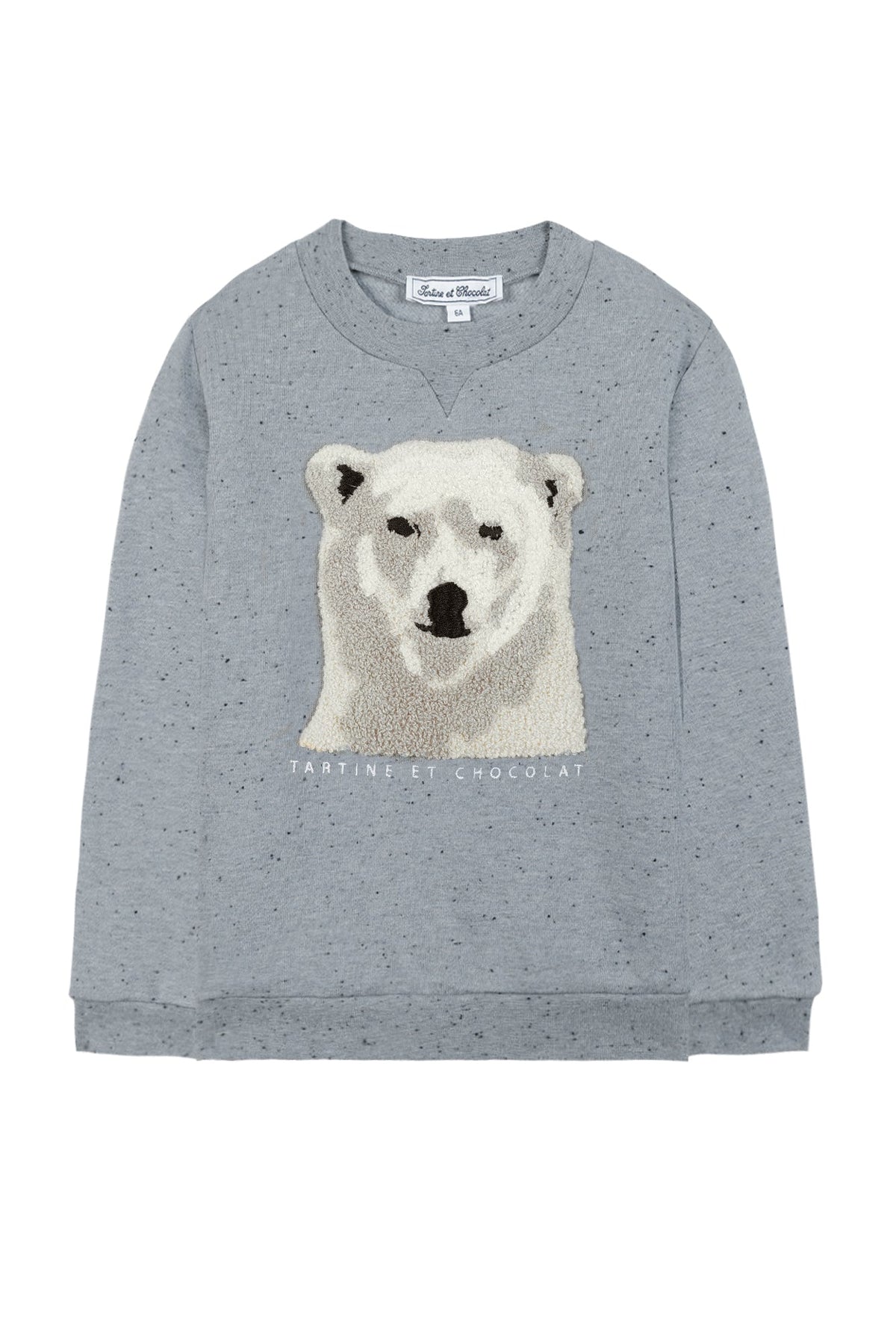 Sweatshirt Conquete arctique - Bleu Chiné Moucheté