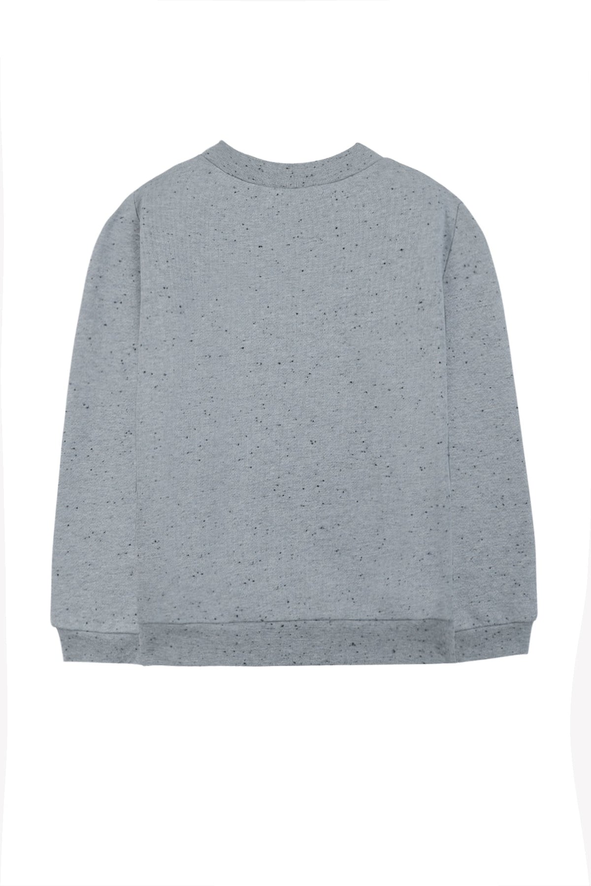 Sweatshirt Conquete arctique - Bleu Chiné Moucheté
