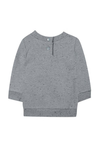 Sweatshirt Baby conquete arctique - Bleu Chiné Moucheté